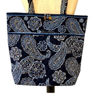 Vera Bradley Blue Paisley Tote Bag
